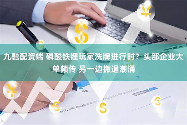 九融配资端 磷酸铁锂玩家洗牌进行时？头部企业大单频传 另一边撤退潮涌