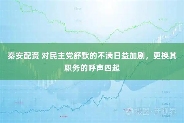 秦安配资 对民主党舒默的不满日益加剧，更换其职务的呼声四起